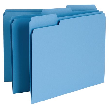 Coloured File Folders Letter size blue