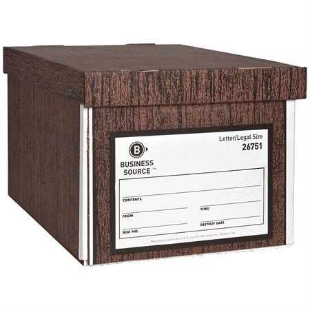 Boîte de rangement brun