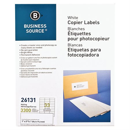 Labels for Copiers 1 x 2-3 / 4 in. (3300)