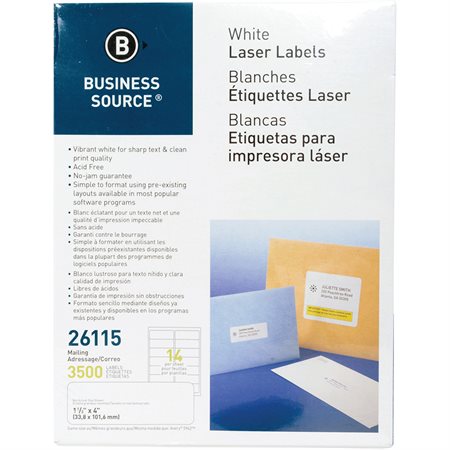 Premium Mailing Labels Package of 250 sheets 1-1 / 3 x 4 in. (3500)