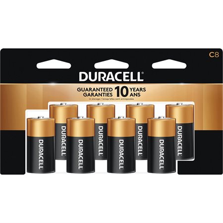 Coppertop Alkaline Batteries C Package of 8