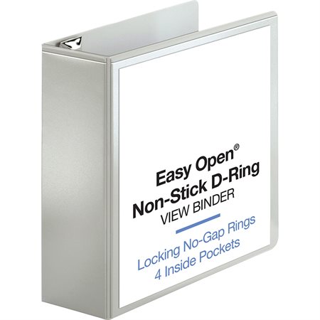 Heavy-Duty Easy Open™ View Binder 4 in. white