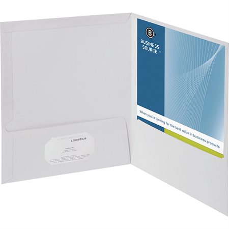 Couverture de présentation laminée blanc