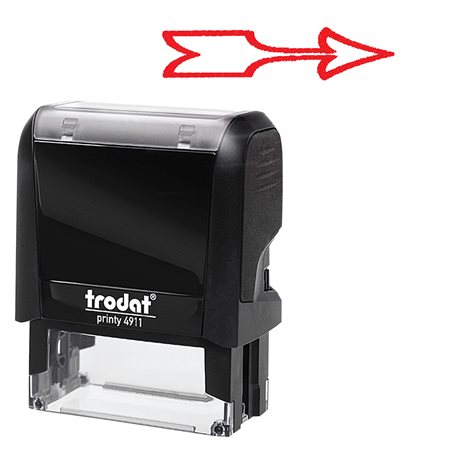 Original Printy 4.0 4911 Self-Inking Large Size Stamp ARROW (red)