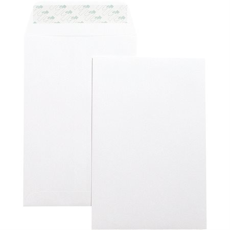 Self sealing Catalogue Envelope White. Box of 100. 6 x 9 in.