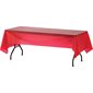 Genuine Joe Disposable Table Cover Rectangle - 54” x 108” red