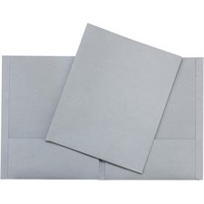 Couverture de présentation à pochettes gris