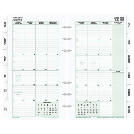 Portable Size Refills (2024) 1 month / 2 pages