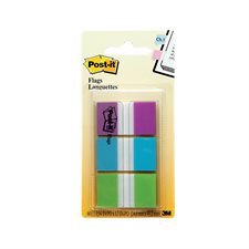 Languettes Post-it® violet, bleu, vert