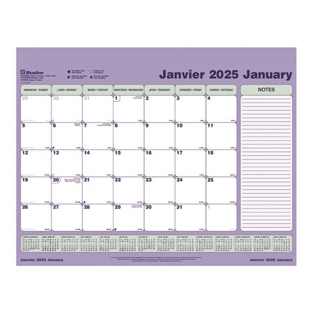 Monthly Calendar Desk Pad (2025) Refill only