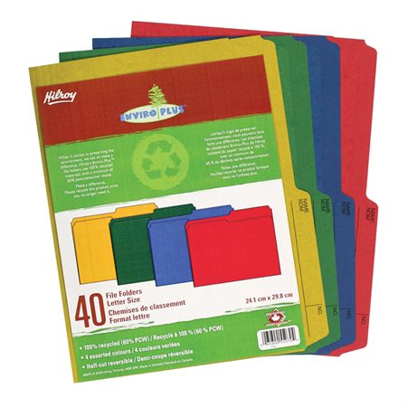 Enviro-Plus File Folders letter size