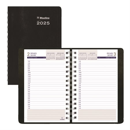 DuraGlobe™ Daily Diary (2025) Corinth soft cover black