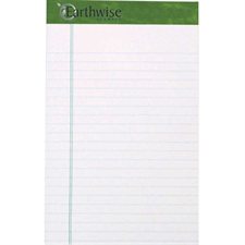 Earthwise™ Recycled Ruled Sheet Pad 5 x 7 (pkg 6)