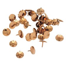 Brass thumb tacks 1/2 in