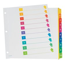 Super Rapidex™ Pre-Printed Dividers 1-10