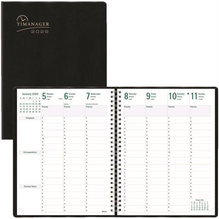 7-Day Timanager® Weekly Diary (2025) English