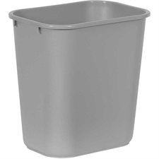 Poubelle côté bureau Moyen, 26.6L, 14-1/4 x 10-1/4 x 15"H gris