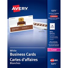 Business Cards Package of 250 white