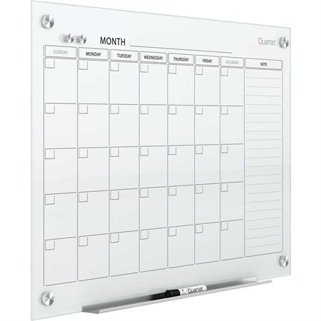 Infinity™ Magnetic Glass Dry Erase Calendar Board 36 x 24 in