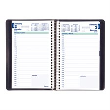 Daily Diary (2025) Soft cover, Bilingual blue