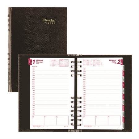 Daily Diary (2026) CoilPro hard cover black