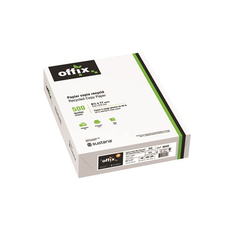 Papier recyclé Offix 50 lettre, perforé 3 trous