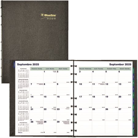 Agenda mensuel MiracleBind™ (2025) Couverture rigide CoilPro 9-1 / 4 x 7-1 / 4 po