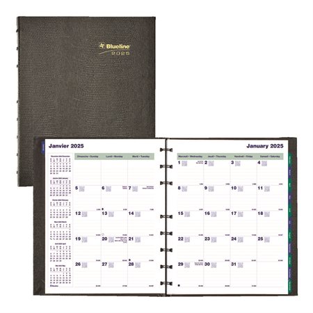 Agenda mensuel MiracleBind™ (2025) Couverture rigide CoilPro 9-1 / 4 x 7-1 / 4 po