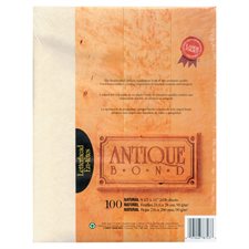 Papier Antique Bond Paquet de 100 naturel