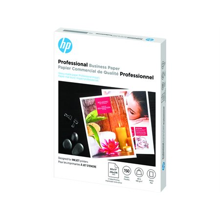 Papier d'affaire professionel HP Fini mat, brillance de 103 lettre