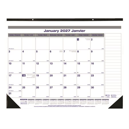 Net Zero Carbon™ Monthly Desk Pad Calendar (2026)