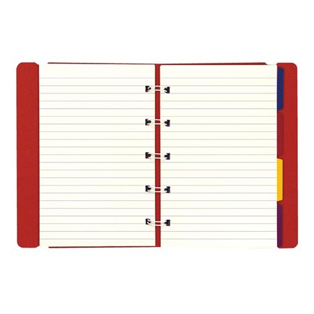 Filofax® Refillable Notebook Pocket size, 5-1 / 2 x 3-1 / 2" red