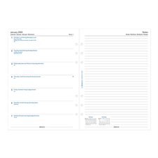 Refill for A5 Organizer (2024) 1 week on 1 page & notes