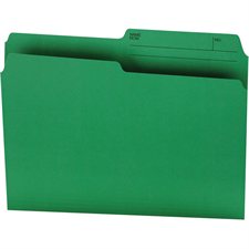 Reversible Coloured File Folders Letter size green