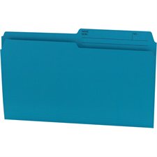 Reversible Coloured File Folders Legal size teal