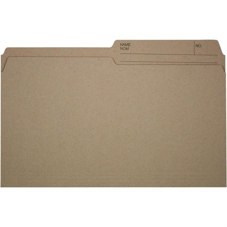 Reversible Kraft File Folders Box of 100 legal size