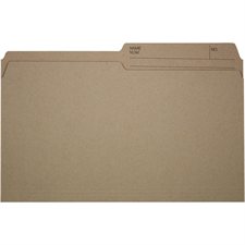 Reversible Kraft File Folders Box of 100 legal size