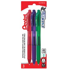 EnerGel® X Rollerball Pens 0.7 mm. Package of 3 assorted