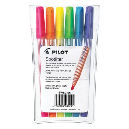 Surligneur Spotliter® Paquet de 6 variés