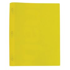 Couverture de présentation à trois attaches Poly Tang jaune