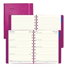 Filofax® Weekly Diary (2022) 10-7/8 x 8-1/2 in. fuchsia