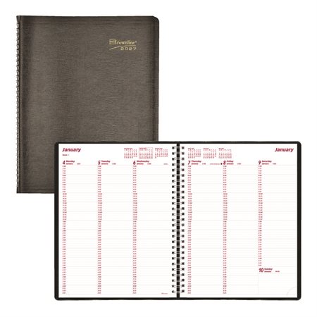 Agenda hebdomadaire (2026) noir