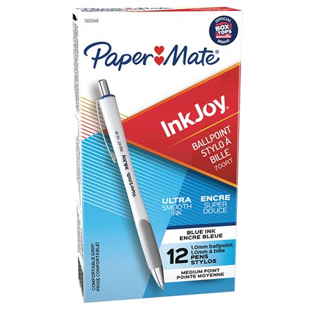 Stylos à bille rétractable InkJoy™ 700 Boîte de 12 bleu