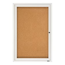 Cork Bulletin Board Aluminum frame, 1 door 36 x 24 in