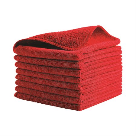 Chiffon en microfibre rouge
