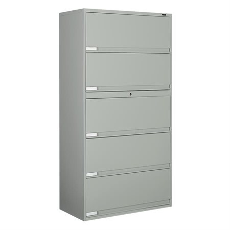 9100 Plus Series End Tab Files 5 shelves – 69-1 / 4”H grey