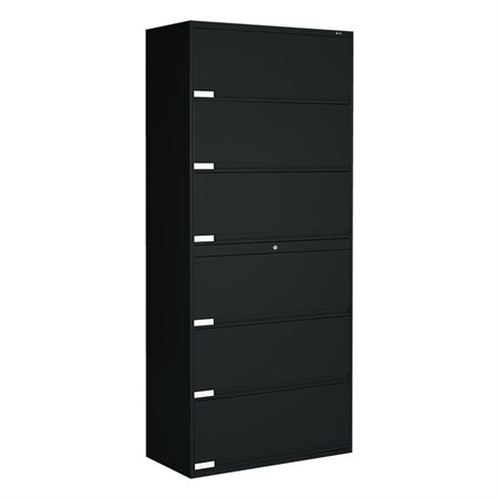 Classeur pour classement latéral Série 9100 6 tablettes – 82-1 / 5”H noir