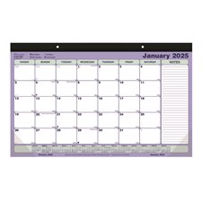 Calendrier sous-main mensuel (2025) 17-3/4 x 10-7/8 po anglais