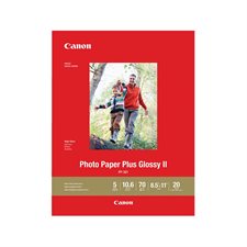 Papier photo Photo Paper Plus Glossy II 8-1/2 x 11" (pqt 20)