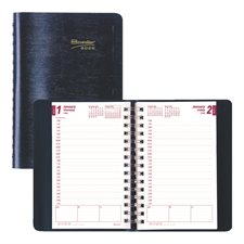 Daily Diary (2026) Spiral bound soft cover blue